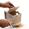 Wooden Parrot Breeding Box with Transparent Window Bite Resistant Removable Bird Nest House Breeding Cage for Parakeet Lovebird