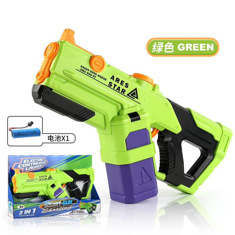 Children'S Manual Electric Continuous Fire Water Gun 2-In-1 Usb Charging Pumping Long-Range Water Outdoor Gun Water Toy