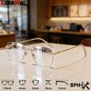 Men Pure Titanium Rimless Reading Glasses Prescription Optical Lenses Myopia Eyewear Women Blue Light Blocking Eyeglasses Frames