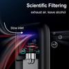 Black/Silver Breath Alcohol Tester Professional with LCD Screen High Accuracy Portable Breathalyzer Digital Alcohol Detector USB Charge