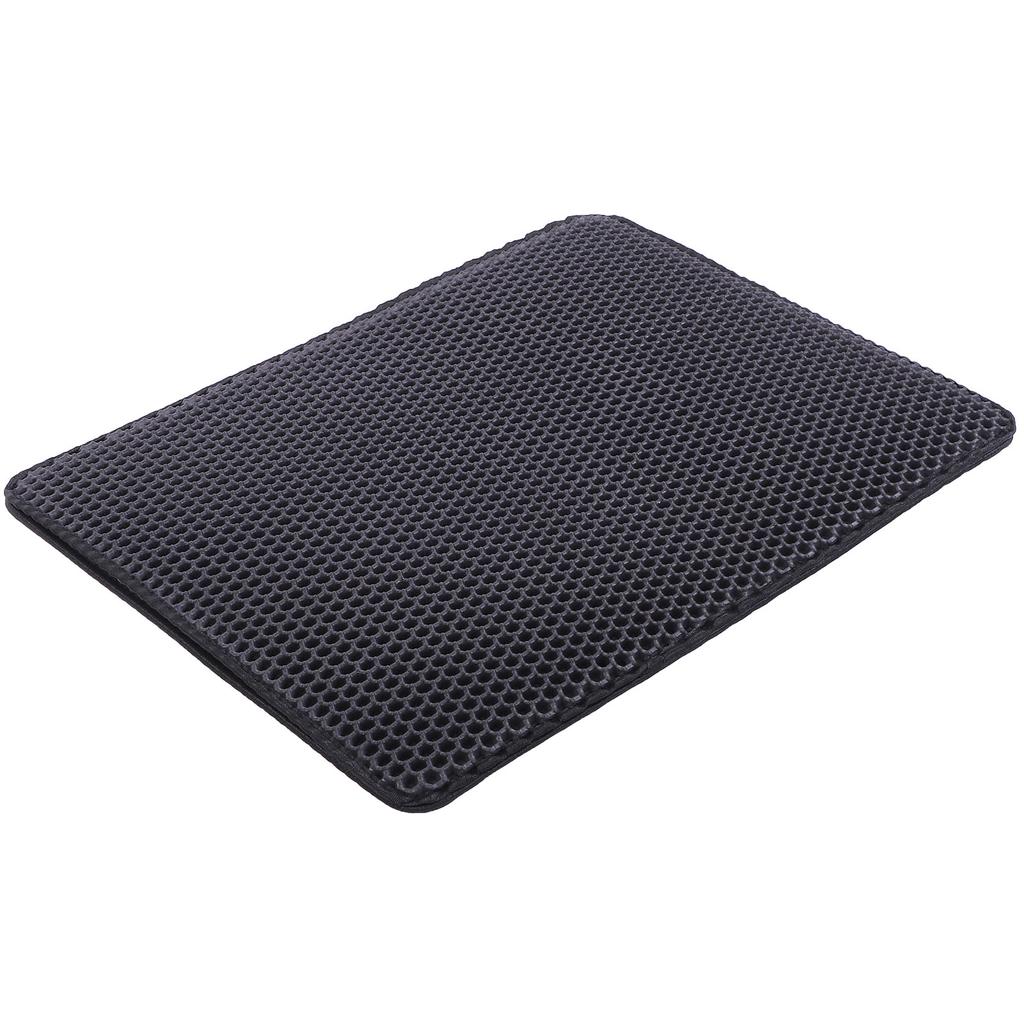 Cat Litter Mat EVA Double Layer Waterproofing Leakproof Kitty Litter Trapping Mat for Indoor Home Floor