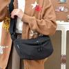 Autumn and Winter Simple Dumpling Bag New Versatile Sports Cycling Breast Bag Daily Commute Shoulder Messenger Bag