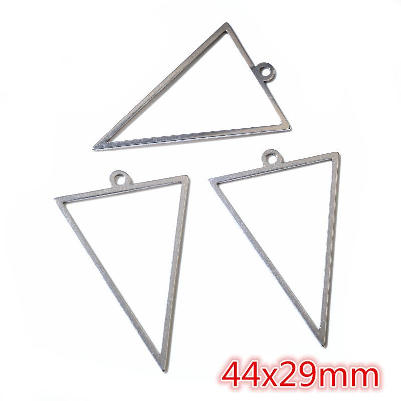 10pcs Oval Round Heart Moon Geometric Shape Stainless Steel Frame Bezel Rings For DIY Neckalce Pendant Charms Jewelry Makings