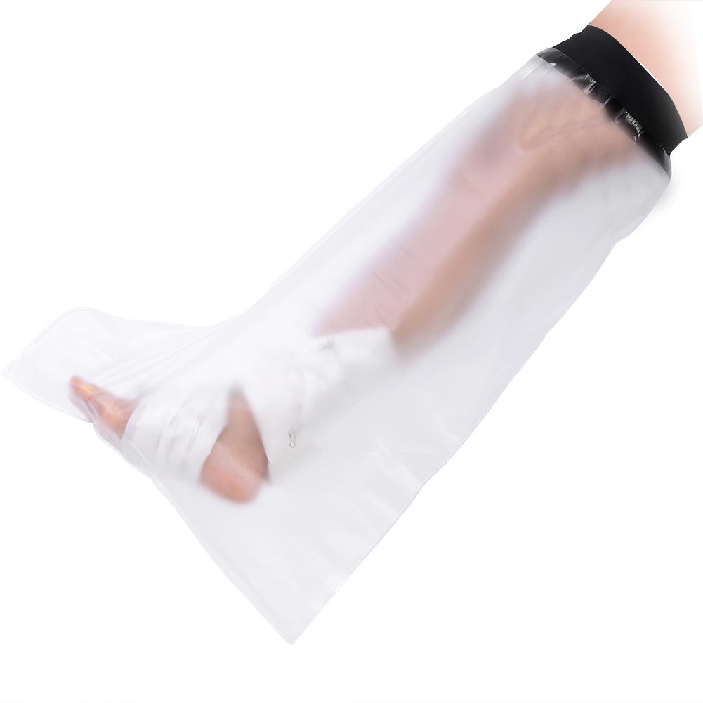 Water Resistant Protector Foot Leg Knee Cover for Shower Adult Long Leg