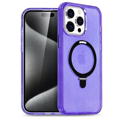 Etui na telefon komórkowy dla iPhone16 dla Apple 15pro Brokatowy puder Stojak Odporny na zarysowania Hartowany Pokrowiec ochronny na telefon komórkowy