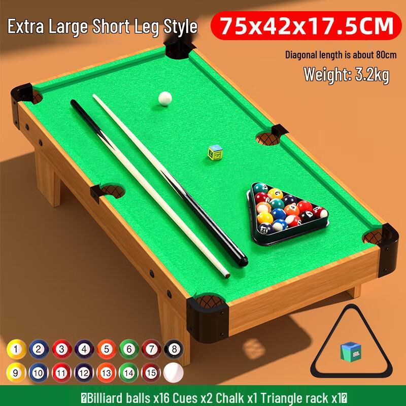 Kids' Portable Wooden Billiard Table