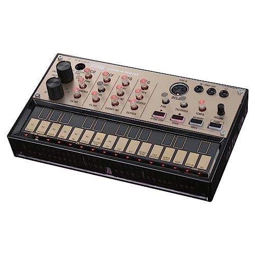KORG volca keys Analog Synthesizer: Polyphonic Playback, 16-Step Sequencer, Battery-Powered, Built-in Speaker, Headphone Compatible, Compact Size for