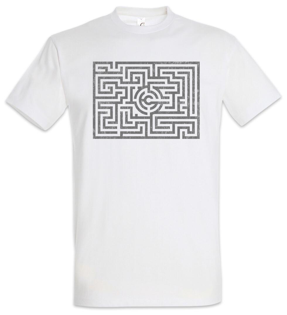 

Maze I T-Shirt Mens Womens Tees Top Labyrinth Mystic Hypnosis Hypnotize Spiral Symbol Sign Circle L