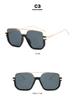 2023 Korean Style Retro Large Frame Double Bridge UV Protection Sunglasses for Driving.