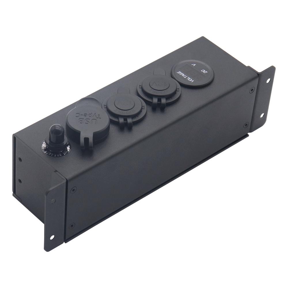 12/24V Control Box With Power Sockets USB+TYPE-C 8AWG Anderson Plug Replacement