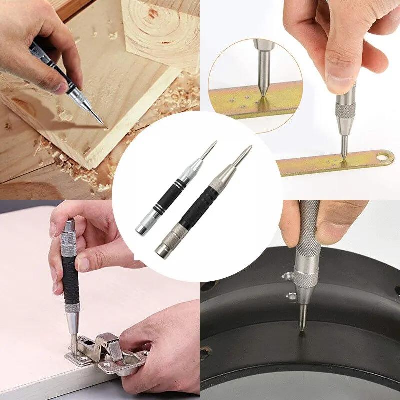 Punch Tool Spring Type Automatic Center Locator Glass Striker Window Breaker Centering