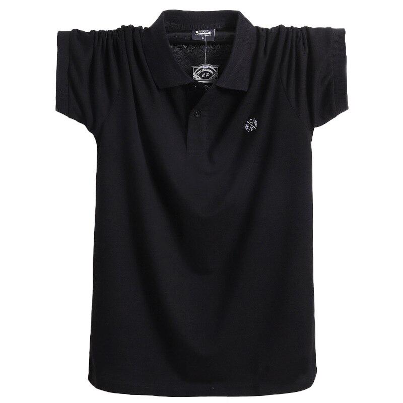 Zomer heren poloshirt met korte mouwen Merkkleding Puur katoen Heren Business Casual poloshirt M-6XL