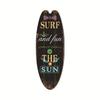 Hawaiian Surfboard Pendant Beach Wall Decoration Sign