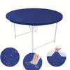Elastic Stain-Resistant Tablecloth Diameter 48/60in Table Protector Soft Round Table Cover  Banquet