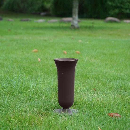 Kirkegårdsvase for minnesamlinger Gravsideblomstholder Blomsterarrangement Kjeglevase Blomstholder for graver Kirkegårdsminnesmerke