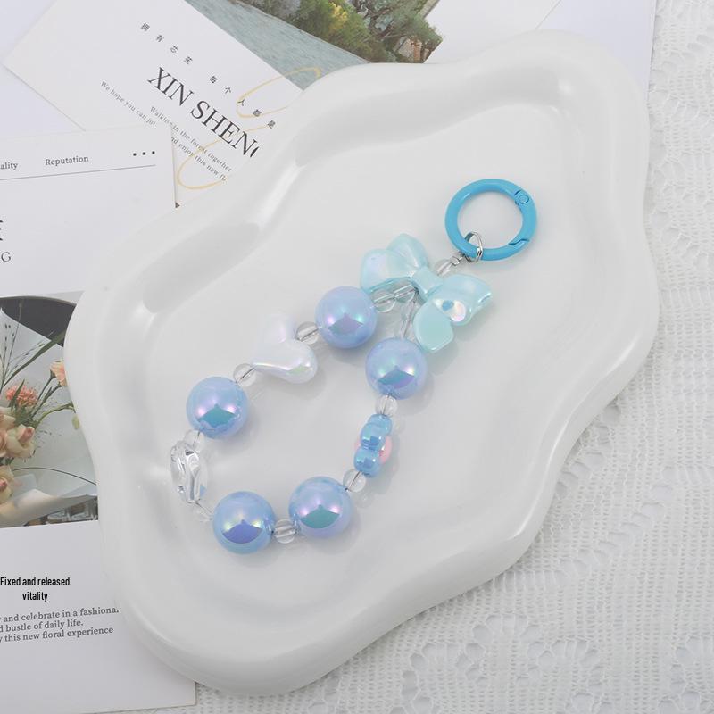 Buntes Blume Perlen Handy und Tasche Schlüsselanhänger Lanyard