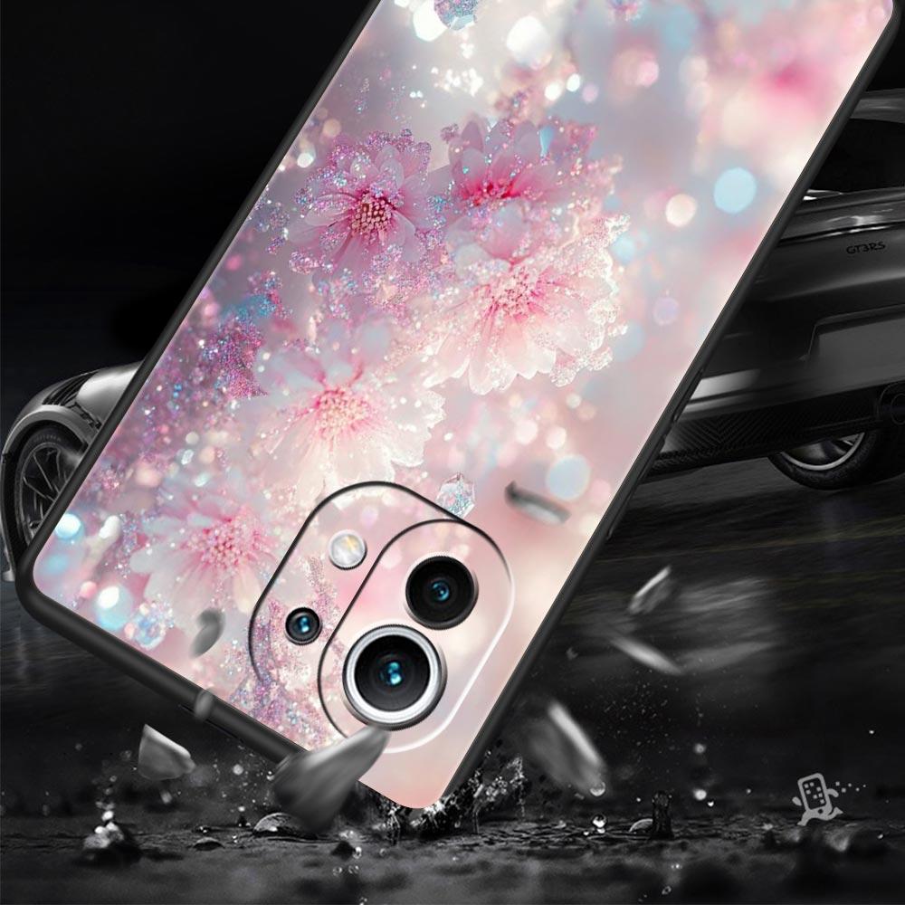 Korean Flower Phone Case Cover for Xiaomi Mi 17 Pro Max 15 14 13 12 11 Ultra 15T 14T 13T 12T 11T Pro Lite Soft TPU Shell Fundas
