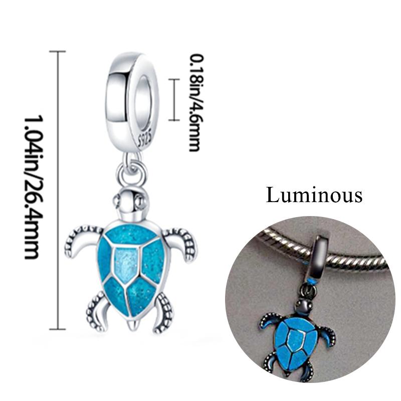 New Copper Charm Bead Charms Fireflies Stars Glowing Luminous Charm Bead Charms for Authentic Pendant Bracelets Do It Yourself Jewellery Gift