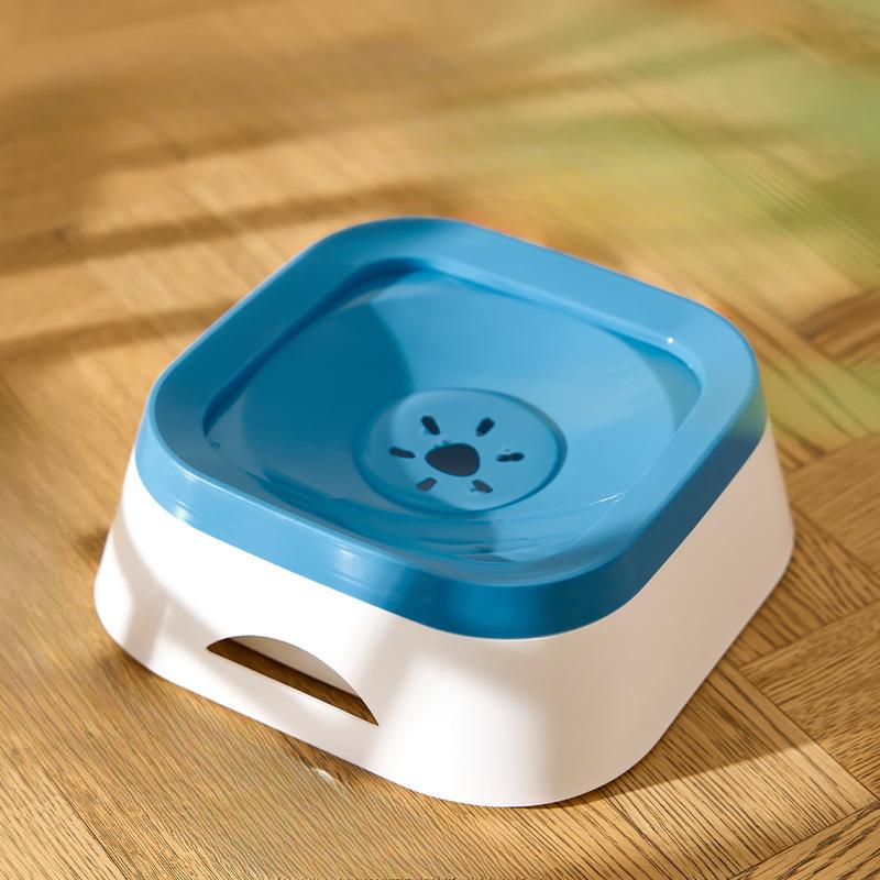 

Плавающая миска для воды для домашних животных, устойчивая к брызгам и опрокидыванию, не промокающая пасть, анти-черный подбородок, принадлежности для питья кошек 22*18.5*8cm