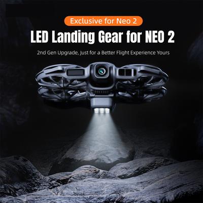 Rechargable LED Landing Gear with Flash LED Lights Clear Lighting Night Flying Light Quick Release for DJI NEO 2 Drone Accessory