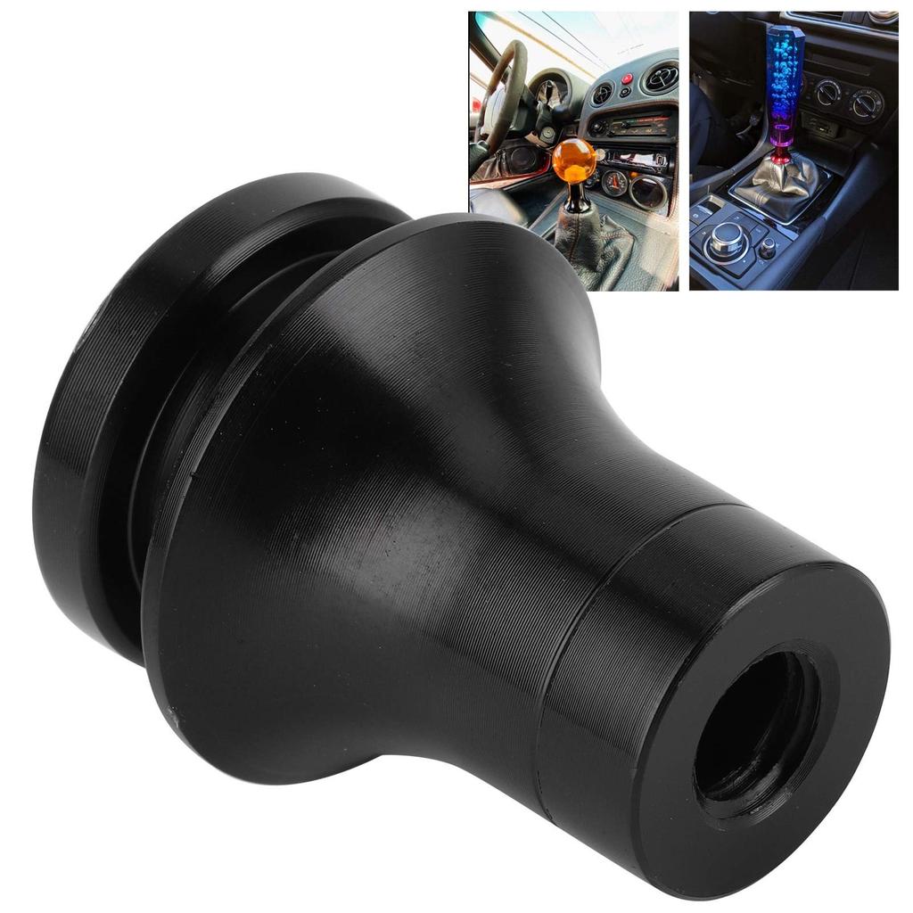 Shift Knob Boot Retainer, Automotive M10x1.25 Shift Knob Boot Retainer Universal Adapter for Most Manual Transmission Vehicles (Black)