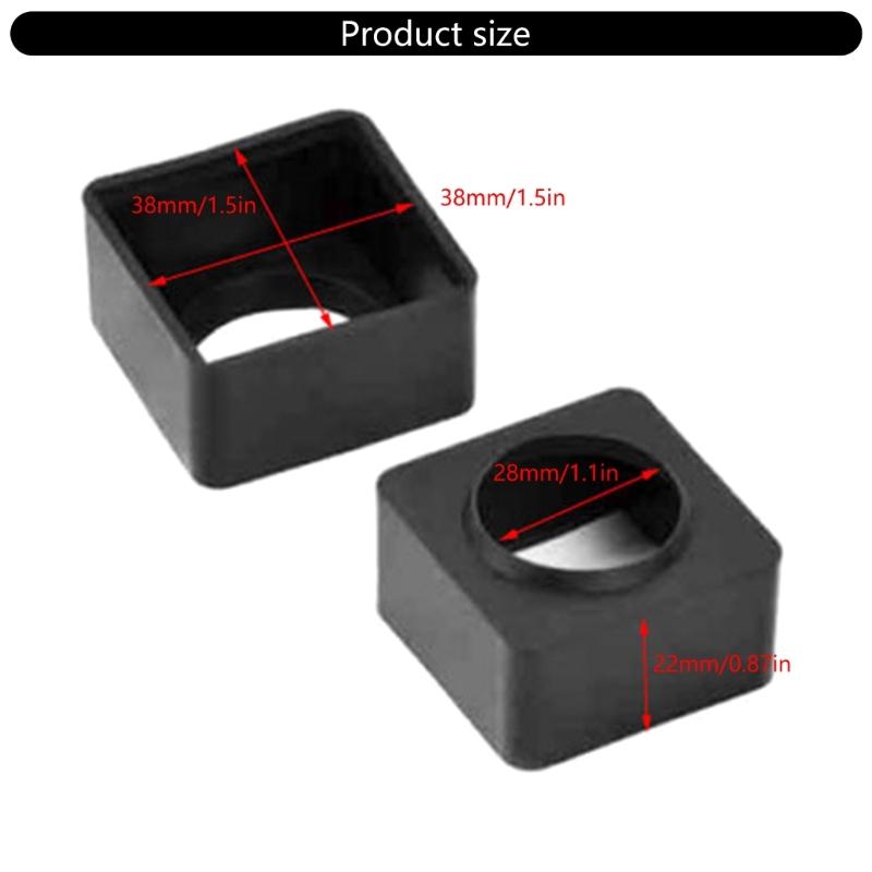 Metal Pipe Sliding Sleeve Fitness Equipment Hollow Plastic Sleeve Glides Square Tube Sleeve Fitness Equipment Accessories