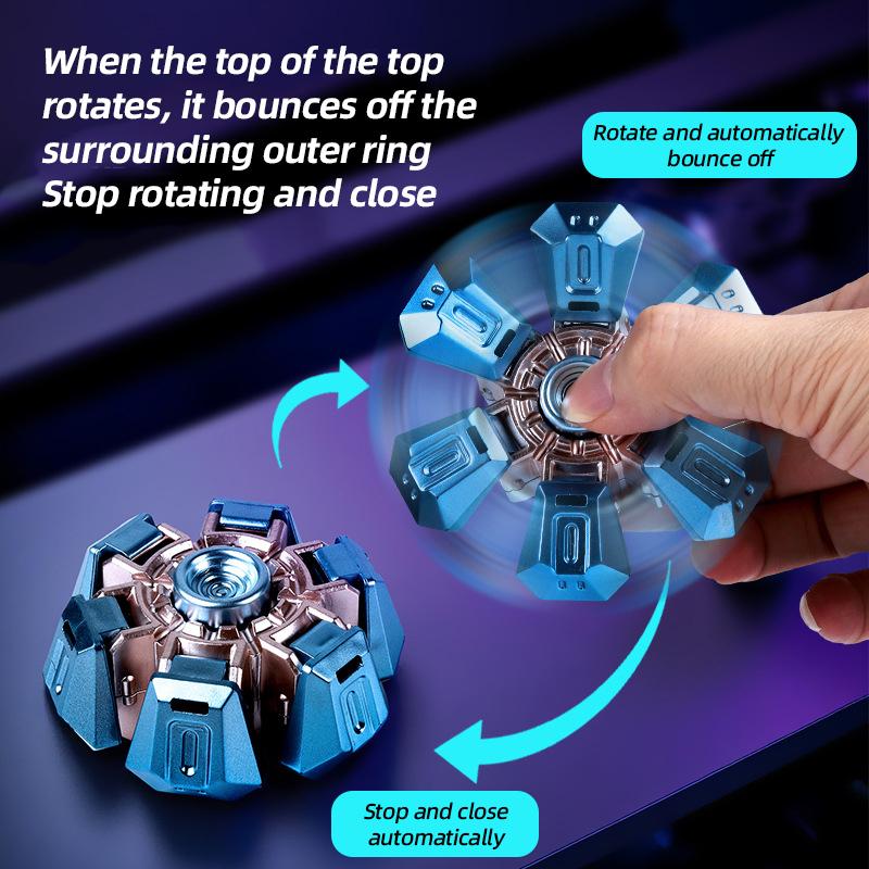 Spinner Explosive Mechanical Explosive Fingertip Gyro Toy Decompression Deformation Finger Gyro