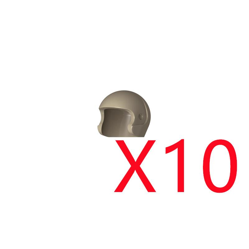 Building Blocks Accessories Military Figure Fireman Pilot Football Player Helmet Navy Cowboy Hat Oxygen Bottle Brick Toy K060