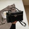 Niche 2025 summer new fashion casual shoulder oblique span bag handheld briefcase women's small square bag