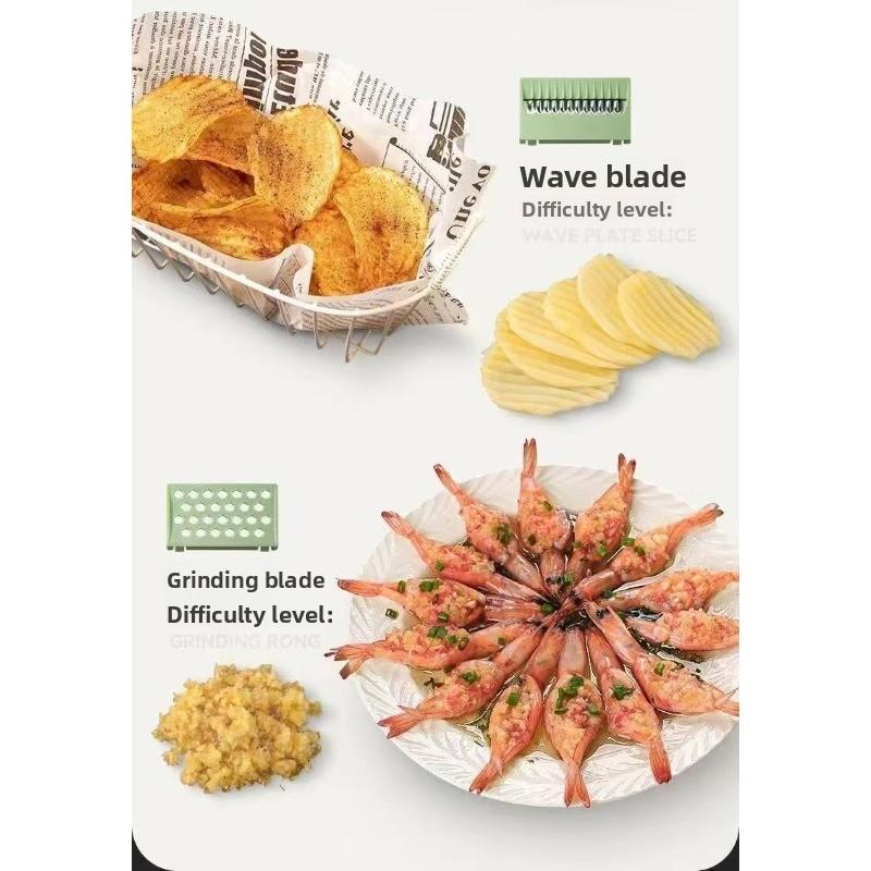 Multifunctional Cutting Tool Kitchen Shredder, Vegetable and Potato/radish Slicer, Hand-friendly Fine-slice Scraper, Wire-cutting Device