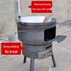 Portable Iron Barrel Wood Burning Stove