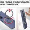 For Samsung Galaxy Z Fold 7 Case Hard Transparent 360 Ring Stand Magnetic Protective Back Cover Case For Z Fold7 Phone Shell