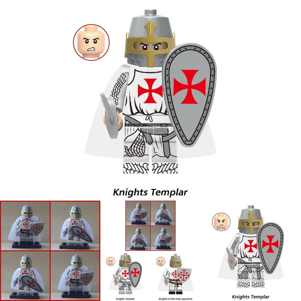 Roman Soldier Spartan Female Warrior Temple Knight Figure X0316 Building Blocks Toy Set For Export Diy Abs Plastic