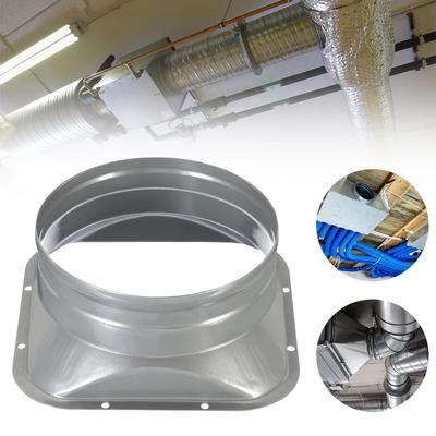 4-10inch Round Pipe Air Vent Flange Seat Metal Tube Air Ventilation Hose Connector Exhaust Duct Fresh Air System Vent Hardware