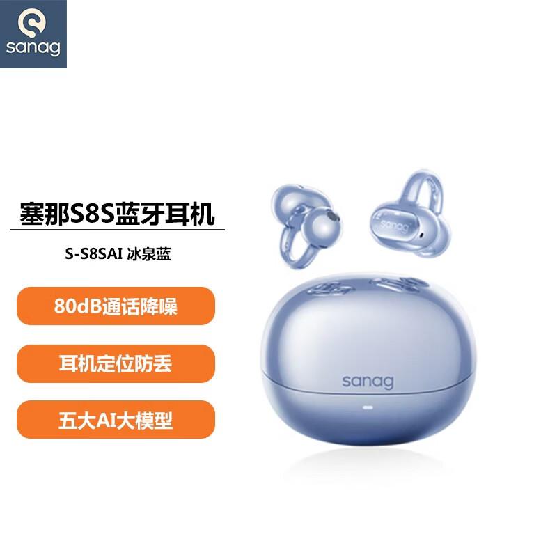 SANAG S8S AI Clip-On Bluetooth Earbuds