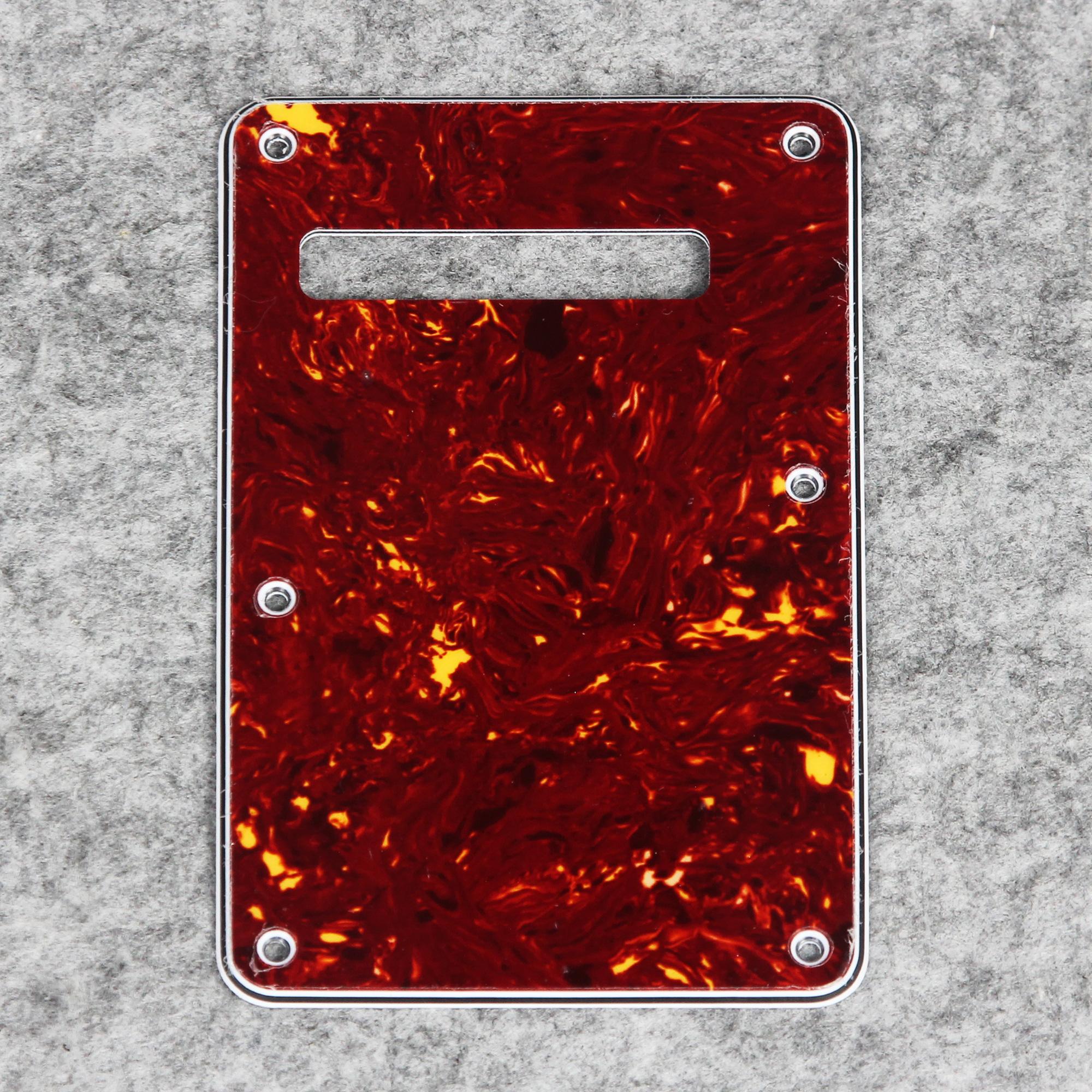 

FLEOR 1PCS Tortoise 4ply Guitar Back Plate Cavity Cover Standard Modern Style ST Electric Guitar Parts