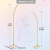 Runtow 2pcs/set Metal Wedding Arch Frame ,Wedding Decorations Balloon Arch Stand , Birthday Party Background Decoration