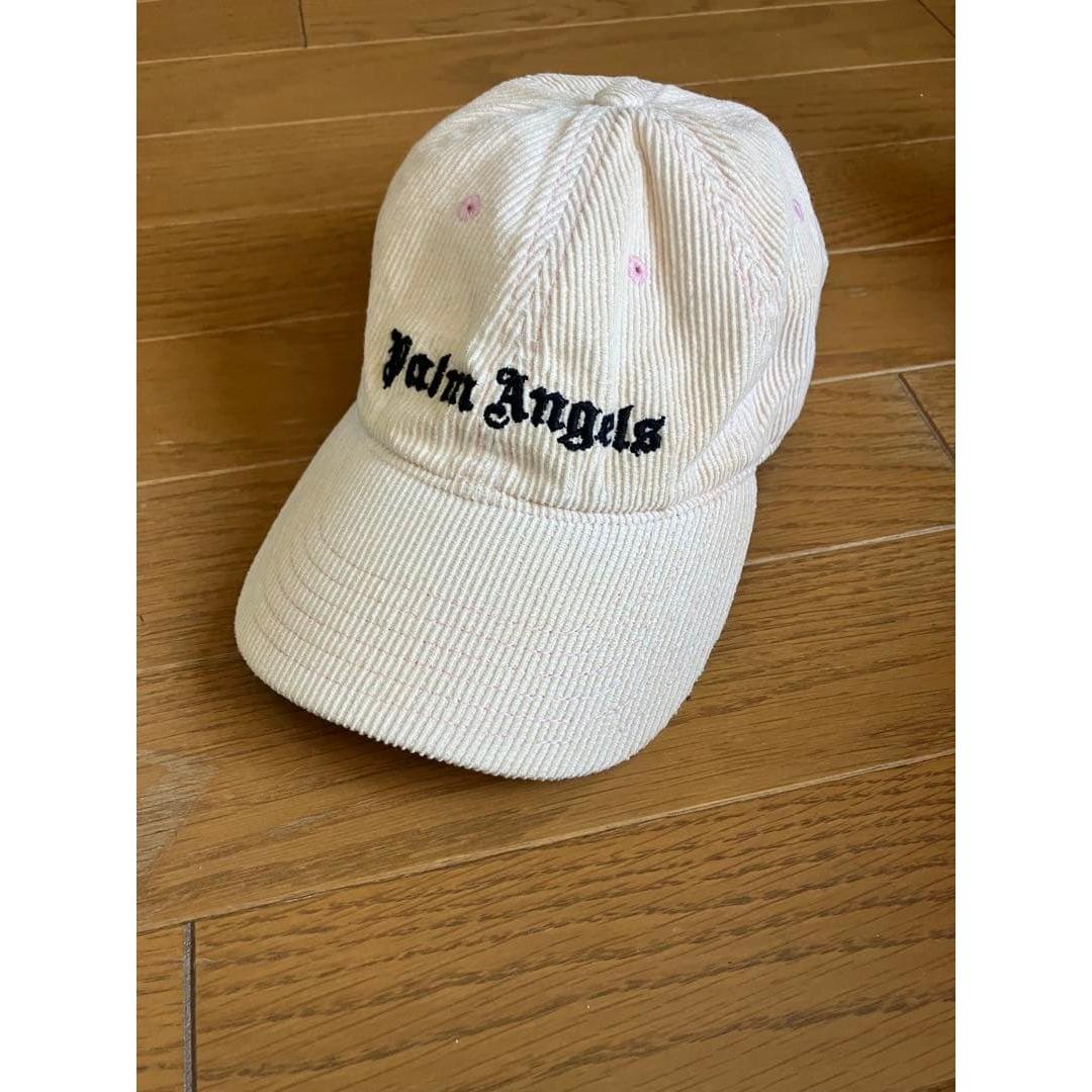 Used Palm Angels] Corduroy Cap Pink Logo Embroidery Hat