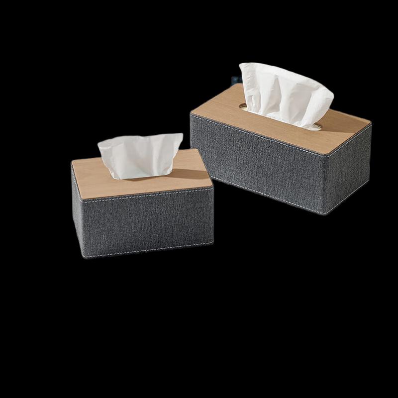 NHZHIW Light Luxury Leather Tissue Box