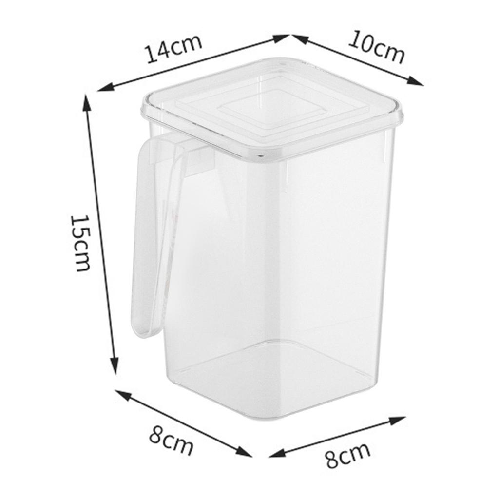 Refrigerator Side Door Storage Box Clear Vegetable Egg Fridge Door Organizer Container with Lid for