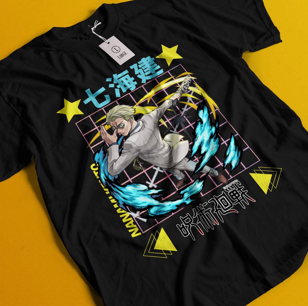 

Футболка Нанами Футболка Сукуна Футболка Дзюдзюцу Кайсен Футболка Тодзи Футболка Юта Маки Годзё Сатору M