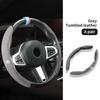 Leather Car Steering-wheel Cover Anti-slip Steer Wheel Cushion For Volkswagen VW Scirocco Passat Polo B5 B6 B7 CC Tiguan Sharan QS0