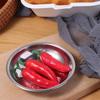 Round Food Snacks Seasoning Dishes Silver Appetizer Condiment Tray Dessert Dish  Vinegar