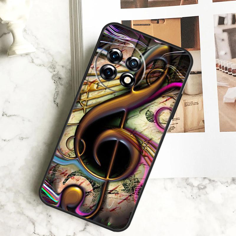 

Чехол Treble Clef Music Note для OnePlus 12 12R 11 9 10 Pro 10R 9R 8T 10T Nord CE 2 3 Lite 2T CE4 N10 N20 N30 OnePlus 10Pro