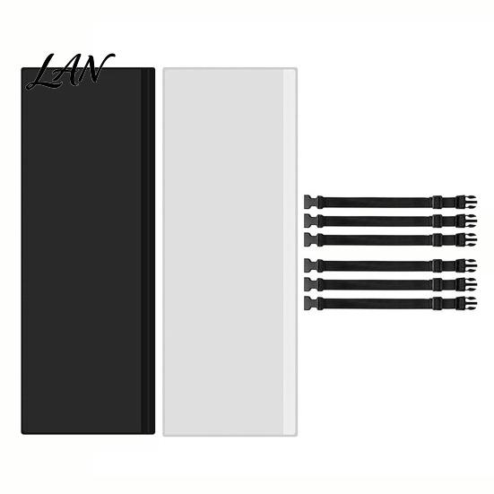 Washable Hose Insulation Sleeve 2Pcs Air Conditioning Exhaust Cover with 6 Straps, Reduce Heat & AC Pipe Shield Improve Cooling Efficiency,