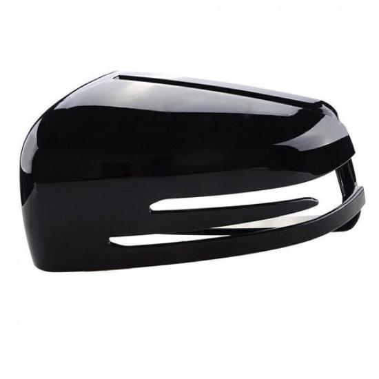 1PC RH Black Side Mirror Light Cover For Benz W176 W246 W204 W212 W221 CLA C117