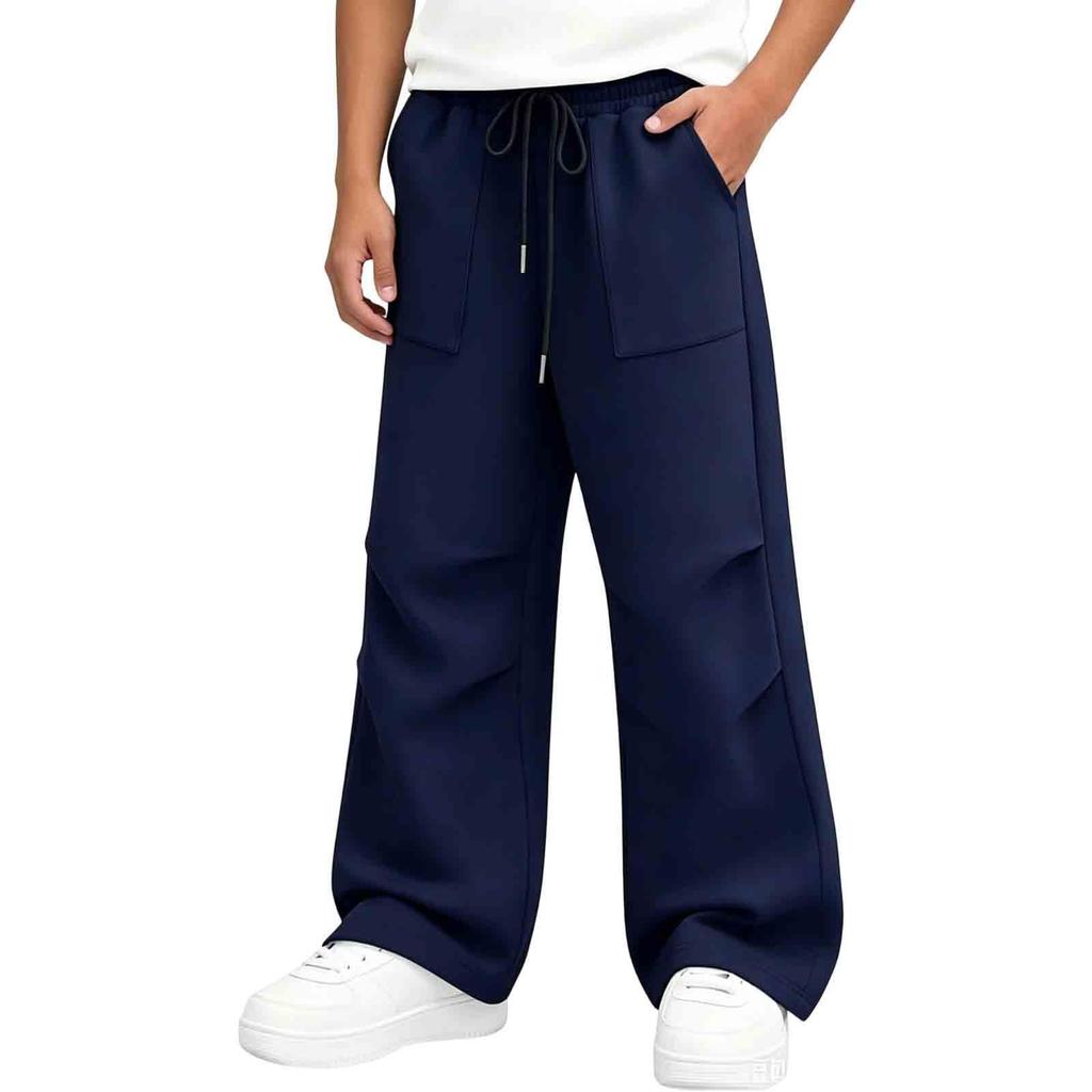 Children's Color Relaxed Fit Jogger Pants for Boys and Girls