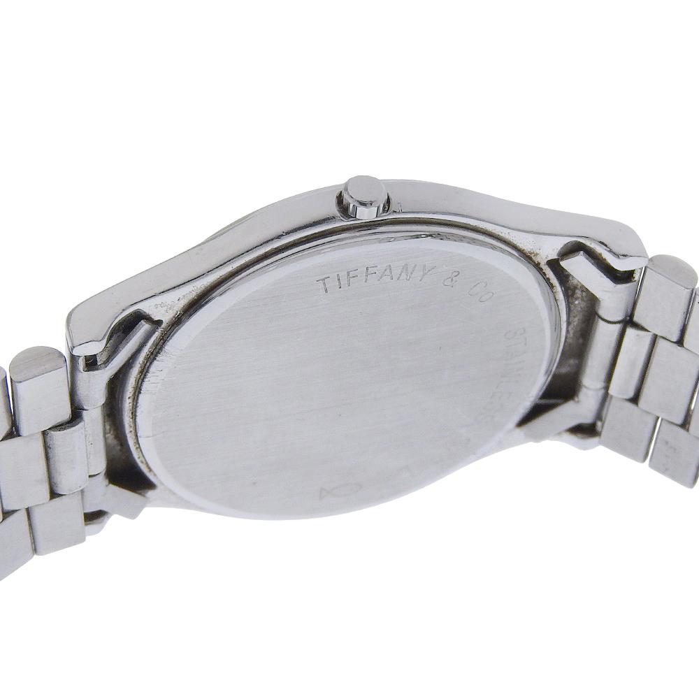 TIFFANY&Co. Classic Watches WhiteDial Stainless Steel Quartz Analog Display Unisex Used