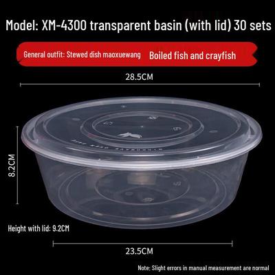 Bols en plastique jetables de qualité alimentaire avec couvercles