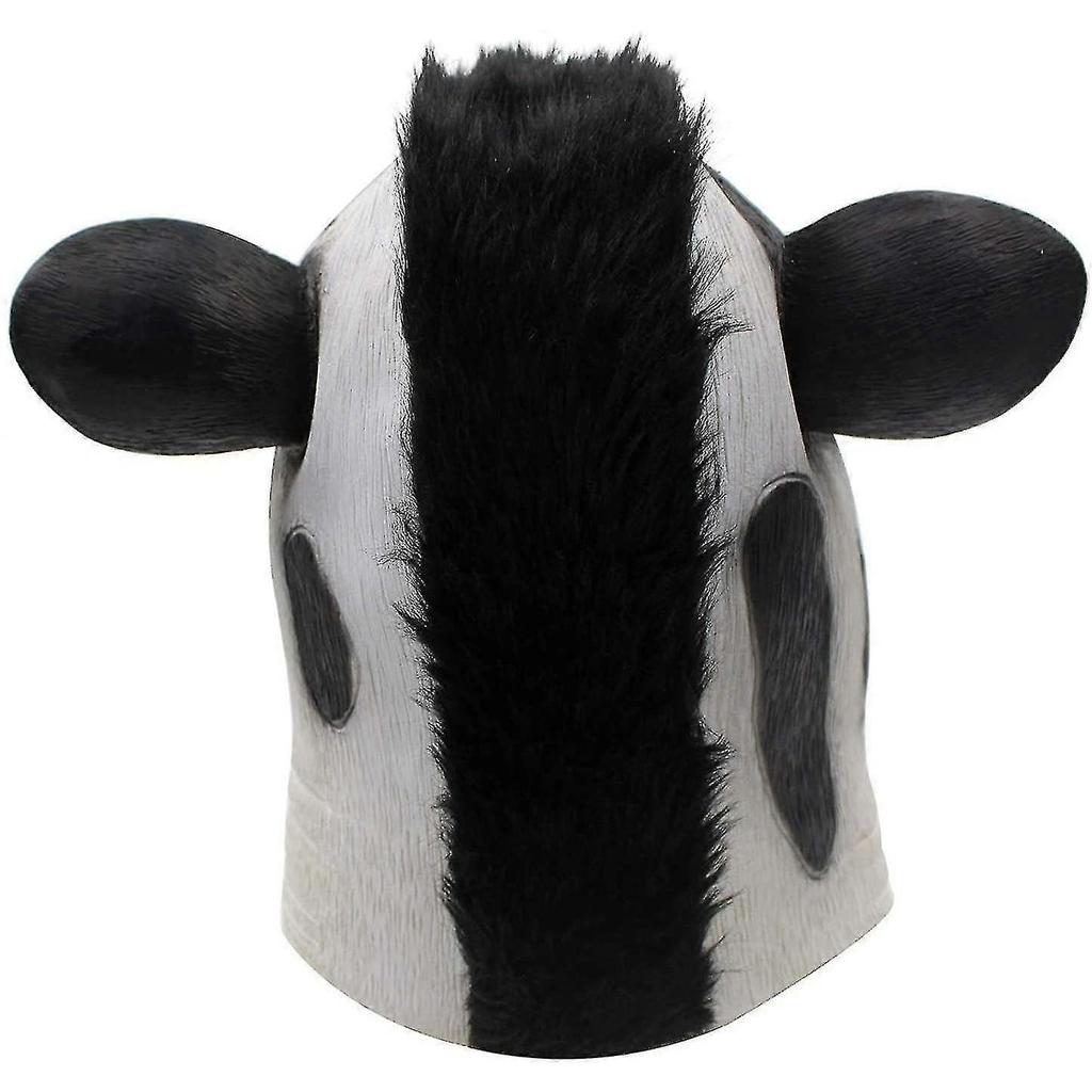 Deluxe Novelty Halloween Costume Party Latex Animal Head Mask Cow